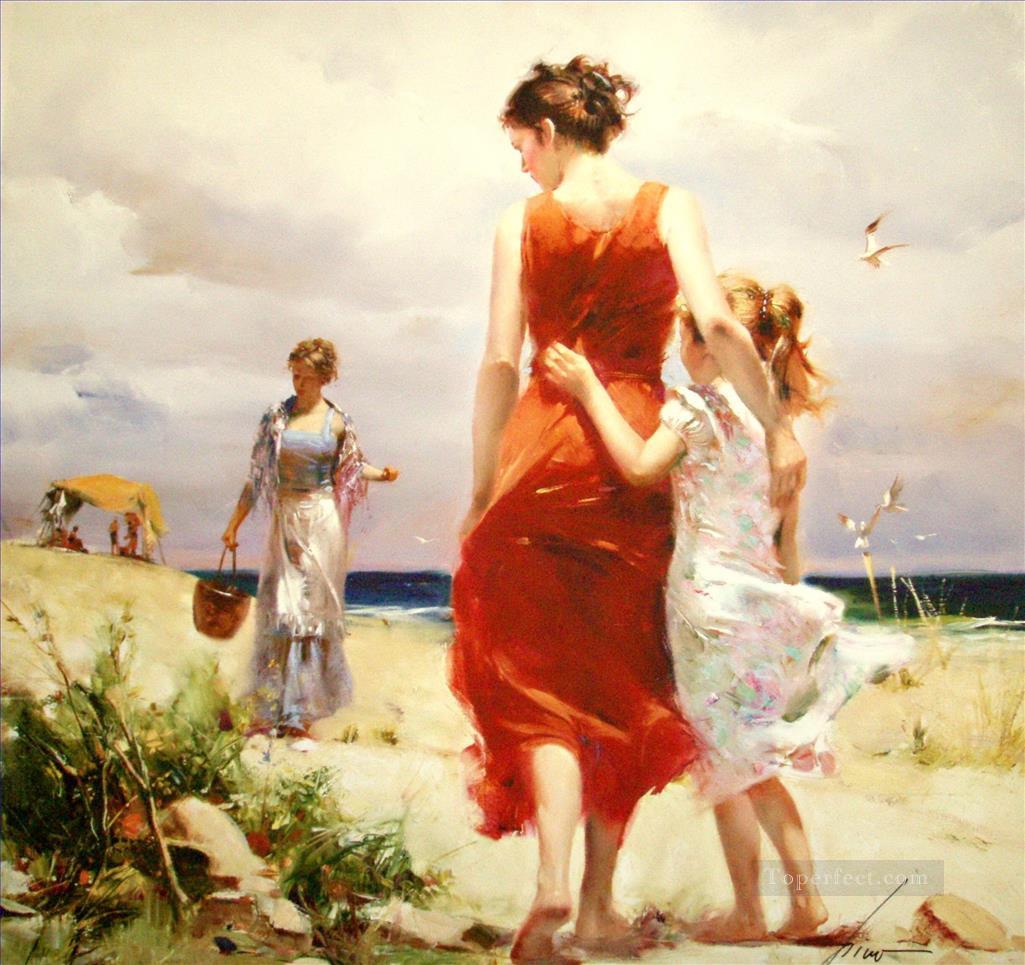 Pino Daeni breezy day Oil Paintings